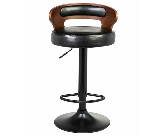 Набор 2 шт Стул барный DOBRIN FRED BLACK, коричневое дерево, чёрный, Вариант: коричневое дерево, чёрный, изображение 5 | Интернет магазин мебели и декора LifeDekor