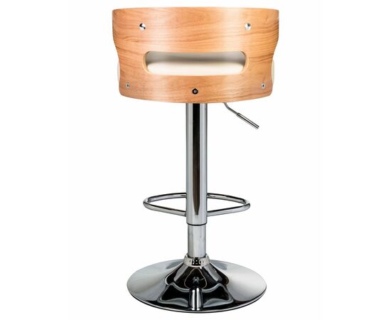 Набор 2 шт Стул барный DOBRIN FRED, натуральное дерево, кремовый, Вариант: натуральное дерево, кремовый, изображение 4 | Интернет магазин мебели и декора LifeDekor