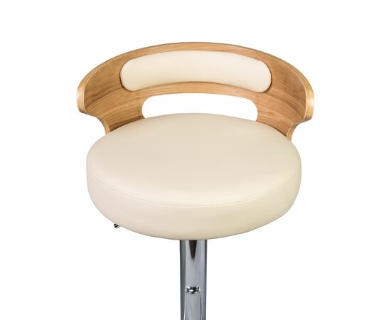 Набор 2 шт Стул барный DOBRIN FRED, натуральное дерево, кремовый, Вариант: натуральное дерево, кремовый, изображение 7 | Интернет магазин мебели и декора LifeDekor