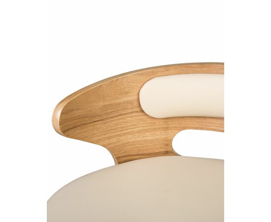 Набор 2 шт Стул барный DOBRIN FRED, натуральное дерево, кремовый, Вариант: натуральное дерево, кремовый, изображение 9 | Интернет магазин мебели и декора LifeDekor