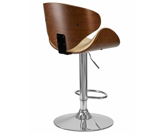 Набор 2 шт Стул барный DOBRIN KARTER, коричневое дерево, кремовый, Вариант: коричневое дерево, кремовый, изображение 5 | Интернет магазин мебели и декора LifeDekor