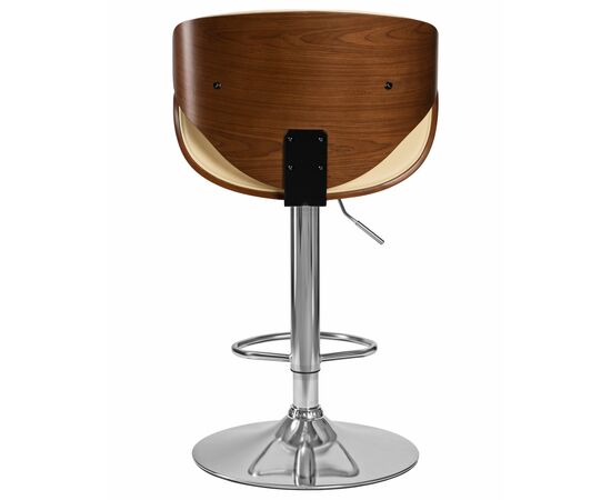 Набор 2 шт Стул барный DOBRIN KARTER, коричневое дерево, кремовый, Вариант: коричневое дерево, кремовый, изображение 6 | Интернет магазин мебели и декора LifeDekor