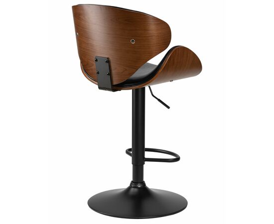 Набор 2 шт Стул барный DOBRIN KARTER BLACK, коричневый орех дерево (BWW), черный PU, Вариант: коричневый орех дерево (BWW), черный PU, изображение 5 | Интернет магазин мебели и декора LifeDekor