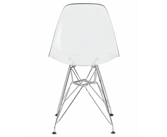 Набор 4 шт Стул обеденный DOBRIN DSR CASPER, ножки хром, цвет прозрачный, Вариант: ножки хром, цвет прозрачный, изображение 6 | Интернет магазин мебели и декора LifeDekor