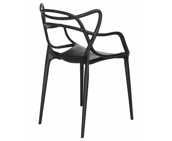 Набор 4 шт Стул обеденный DOBRIN MASTERS, чёрный (B-03), Вариант: чёрный (B-03), изображение 4 | Интернет магазин мебели и декора LifeDekor