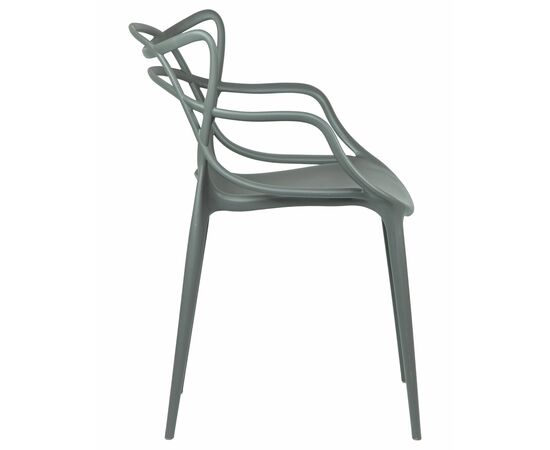 Набор 4 шт Стул обеденный DOBRIN MASTERS, тёмно-серый (GR-04), Вариант: тёмно-серый (GR-04), изображение 3 | Интернет магазин мебели и декора LifeDekor