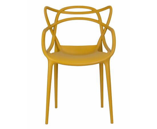 Набор 4 шт Стул обеденный DOBRIN MASTERS, горчичный (Y-03), Вариант: горчичный (Y-03), изображение 5 | Интернет магазин мебели и декора LifeDekor