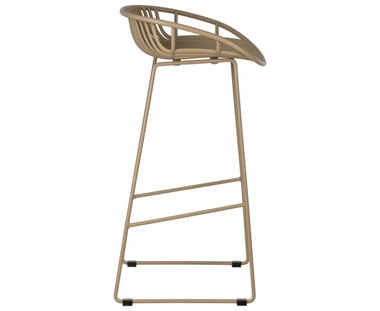 Набор 4 шт Стул барный DOBRIN FRANK, бежевый, Вариант: бежевый, изображение 4 | Интернет магазин мебели и декора LifeDekor