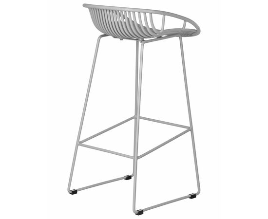 Набор 4 шт Стул барный DOBRIN FRANK, светло-серый, Вариант: светло-серый, изображение 5 | Интернет магазин мебели и декора LifeDekor