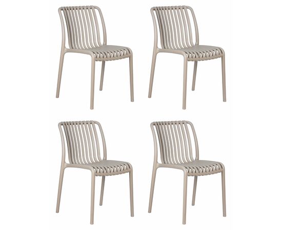 Набор 4 шт Стул обеденный DOBRIN WALTER, бежевый, Вариант: бежевый | Интернет магазин мебели и декора LifeDekor