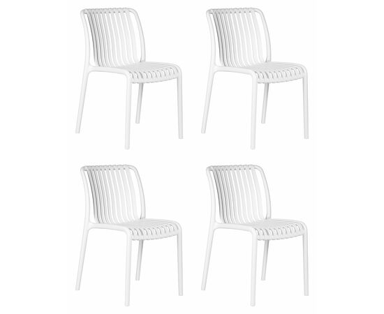 Набор 4 шт Стул обеденный DOBRIN WALTER, белый, Вариант: белый | Интернет магазин мебели и декора LifeDekor
