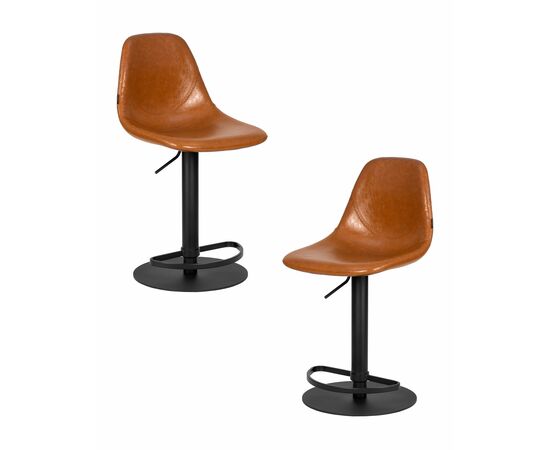 Набор 2 шт Стул барный DOBRIN ROME, коричневый винтажный PU (MS09), Вариант: коричневый винтажный PU (MS09) | Интернет магазин мебели и декора LifeDekor