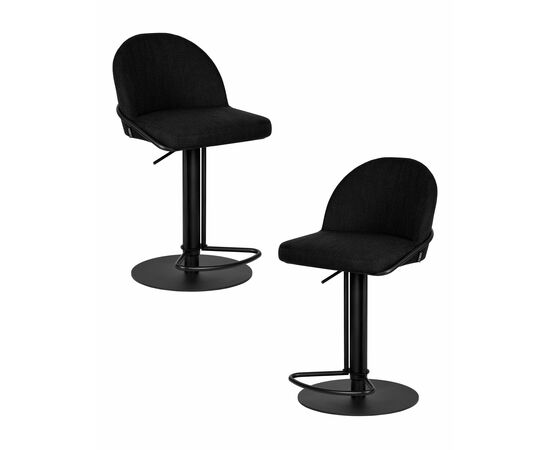 Набор 2 шт Стул барный DOBRIN OLIVER, черная ткань (SLR-10), Вариант: черная ткань (SLR-10) | Интернет магазин мебели и декора LifeDekor