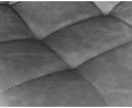 Набор 2 шт Стул полубарный DOBRIN OLIVIA, черные матовые ножки, серая антрацитовая винтажная экокожа (RU-08), Вариант: черные матовые ножки, серая антрацитовая винтажная экокожа (RU-08), изображение 8 | Интернет магазин мебели и декора LifeDekor