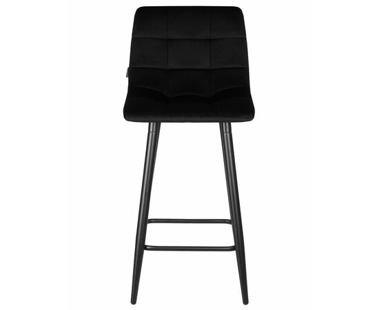 Набор 2 шт Стул полубарный DOBRIN OLIVIA, черные матовые ножки, черный велюр (108-77), Вариант: черные матовые ножки, черный велюр (108-77), изображение 7 | Интернет магазин мебели и декора LifeDekor