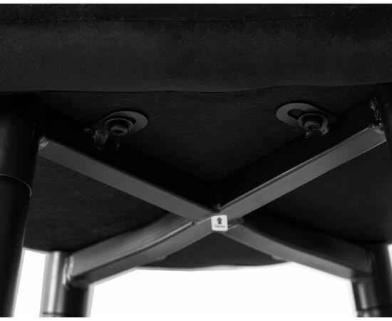 Набор 2 шт Стул полубарный DOBRIN OLIVIA, черные матовые ножки, черный велюр (108-77), Вариант: черные матовые ножки, черный велюр (108-77), изображение 9 | Интернет магазин мебели и декора LifeDekor