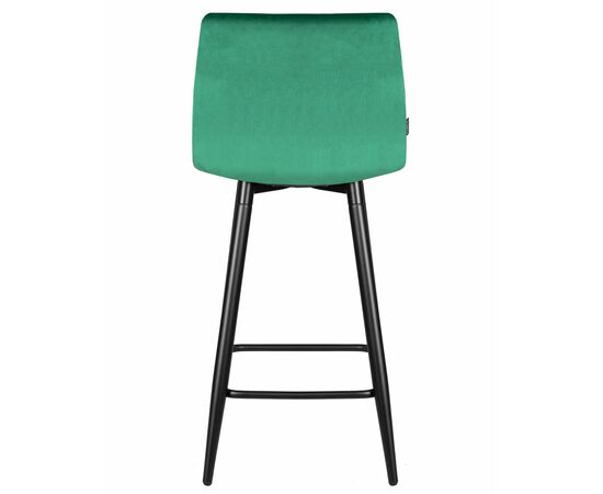 Набор 2 шт Стул полубарный DOBRIN OLIVIA, черные матовые ножки, зелёный велюр (108-64), Вариант: черные матовые ножки, зелёный велюр (108-64), изображение 6 | Интернет магазин мебели и декора LifeDekor