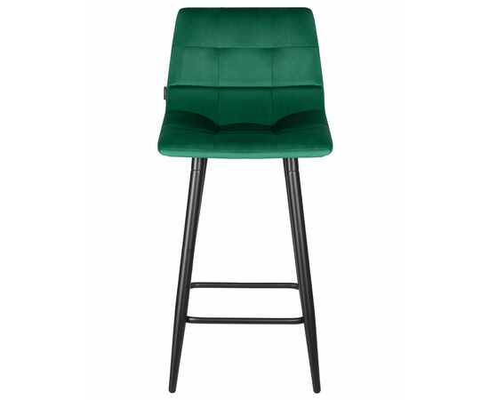 Набор 2 шт Стул полубарный DOBRIN OLIVIA, черные матовые ножки, зелёный велюр (108-64), Вариант: черные матовые ножки, зелёный велюр (108-64), изображение 7 | Интернет магазин мебели и декора LifeDekor