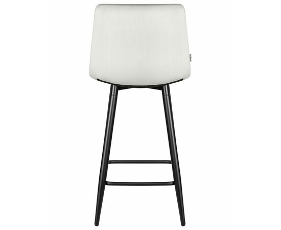 Набор 2 шт Стул полубарный DOBRIN OLIVIA, черные матовые ножки, светло-серый велюр (108-52), Вариант: черные матовые ножки, светло-серый велюр (108-52), изображение 6 | Интернет магазин мебели и декора LifeDekor