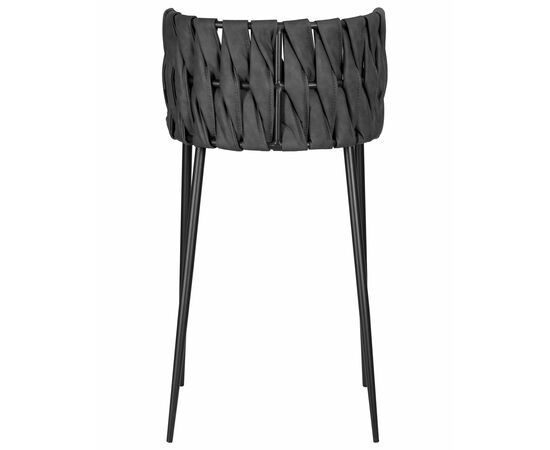 Набор 4 шт Стул барный DOBRIN AMELIA, серая ткань (F-48), темно-серый винтажный PU (MF-12), Вариант: серая ткань (F-48), темно-серый винтажный PU (MF-12), изображение 6 | Интернет магазин мебели и декора LifeDekor