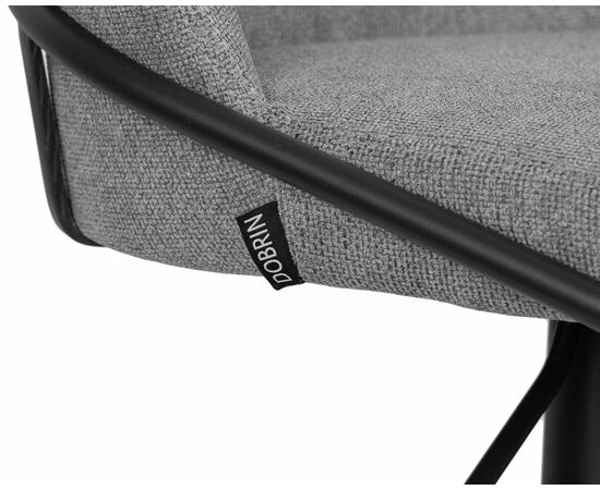 Набор 2 шт Стул барный DOBRIN OLIVER, серая ткань (FLY1347-17), Вариант: серая ткань (FLY1347-17), изображение 8 | Интернет магазин мебели и декора LifeDekor