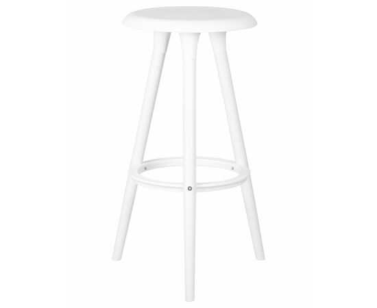 Набор 4 шт Табурет барный DOBRIN ROYCE WHITE, белый (W-02), Вариант: белый (W-02), изображение 4 | Интернет магазин мебели и декора LifeDekor