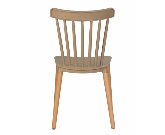 Набор 4 шт Стул обеденный DOBRIN THEO, ножки светлый бук, цвет бежевый (GR-03), Вариант: ножки светлый бук, цвет бежевый (GR-03), изображение 6 | Интернет магазин мебели и декора LifeDekor