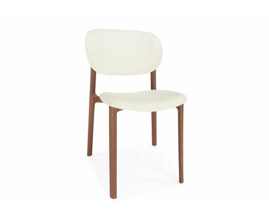 Пластиковый стул Mokka brown / milky | Интернет магазин мебели и декора LifeDekor