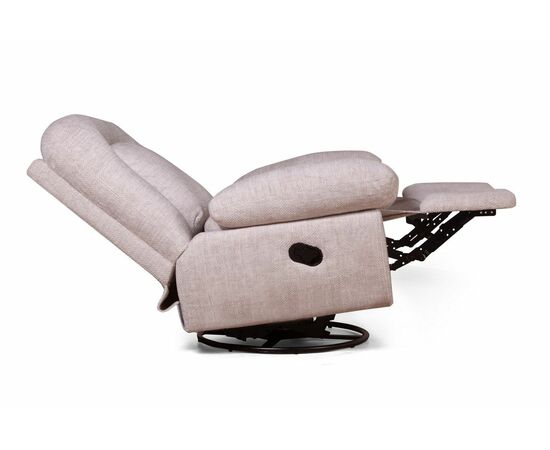 Кресло-глайдер Klim, микромех Rozy ivory, изображение 8 | Интернет магазин мебели и декора LifeDekor