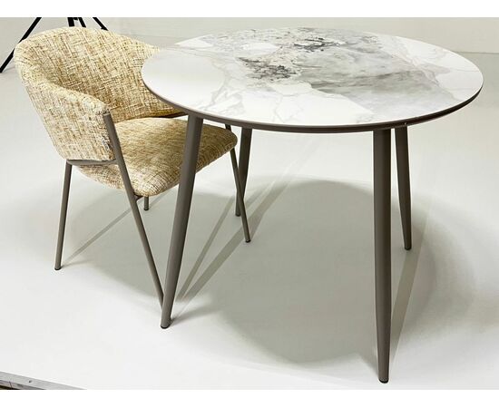 Стол МИЛТОН D89 PANDORA LIGHT, керамика / ЛАТТЕ каркас М-City, изображение 3 | Интернет магазин мебели и декора LifeDekor