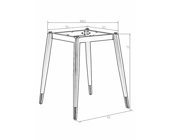 Подстолье обеденное DOBRIN MATT, изображение 9 | Интернет магазин мебели и декора LifeDekor