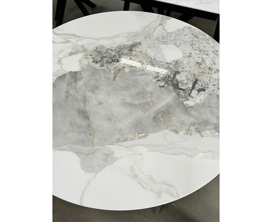 Стол МИЛТОН D89 PANDORA LIGHT, керамика / ЛАТТЕ каркас М-City, изображение 2 | Интернет магазин мебели и декора LifeDekor