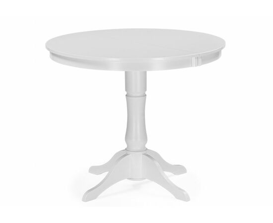 Стол деревянный Амадей 90(130)x90 белый матовый | Интернет магазин мебели и декора LifeDekor