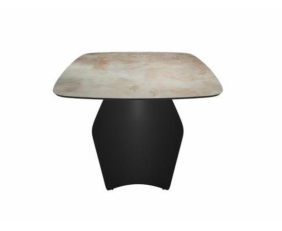 Стол DikLine KU180 керамика мрамор SH1683 матовая/опоры черные (2 уп), изображение 2 | Интернет магазин мебели и декора LifeDekor