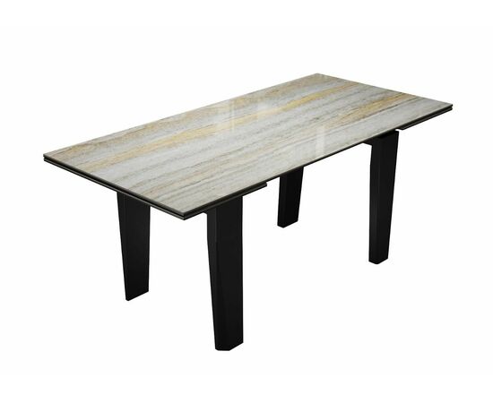 Стол DikLine KP160 керамика SH2340 полуглянец/опоры черные (2 уп), изображение 2 | Интернет магазин мебели и декора LifeDekor