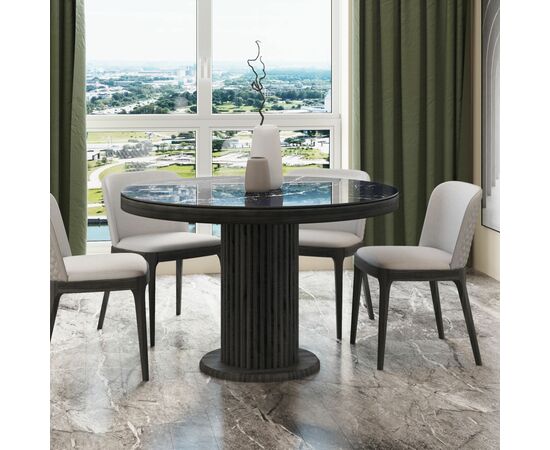 Стол Denver 120, круглый глянец, изображение 5 | Интернет магазин мебели и декора LifeDekor