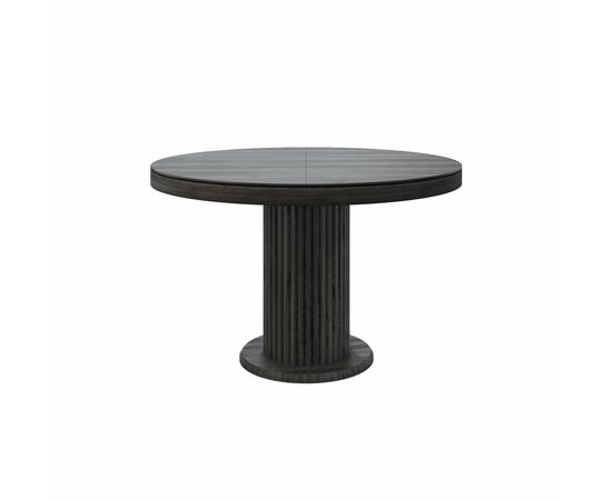 Стол Denver 120+40, круглый раздвижной, шпон | Интернет магазин мебели и декора LifeDekor