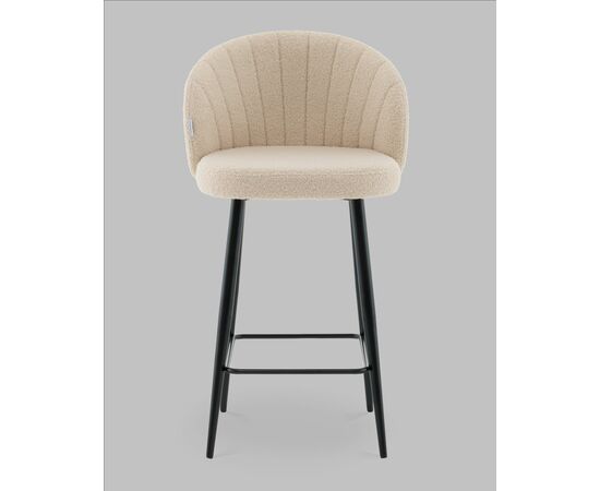 Стул полубарный Ханнингем букле бежевый, изображение 5 | Интернет магазин мебели и декора LifeDekor