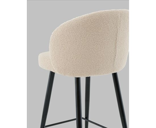 Стул полубарный Ханнингем букле бежевый, изображение 9 | Интернет магазин мебели и декора LifeDekor