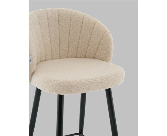 Стул полубарный Ханнингем букле бежевый, изображение 10 | Интернет магазин мебели и декора LifeDekor