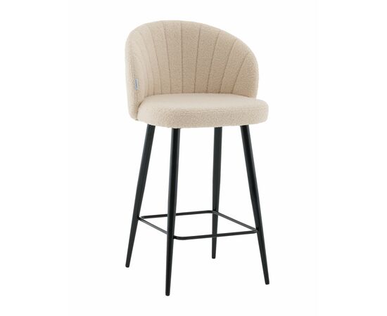 Стул полубарный Ханнингем букле бежевый | Интернет магазин мебели и декора LifeDekor