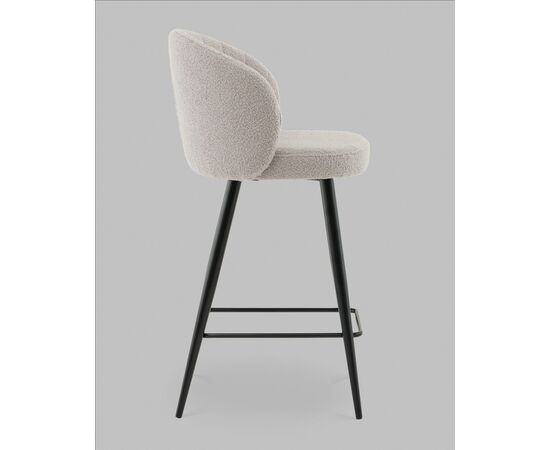 Стул полубарный Ханнингем букле светло-серый, изображение 6 | Интернет магазин мебели и декора LifeDekor