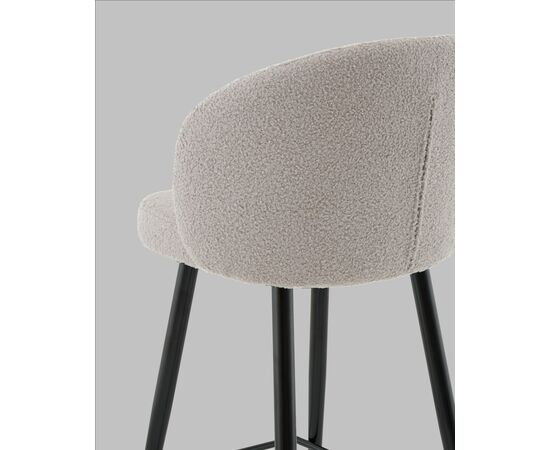 Стул полубарный Ханнингем букле светло-серый, изображение 9 | Интернет магазин мебели и декора LifeDekor