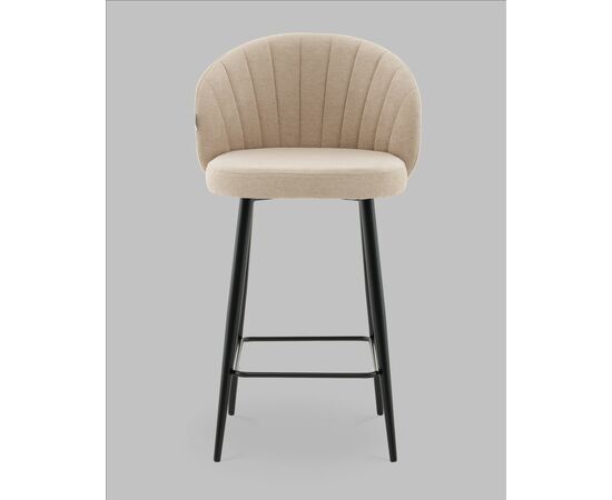 Стул полубарный Ханнингем велюр бежевый, изображение 5 | Интернет магазин мебели и декора LifeDekor