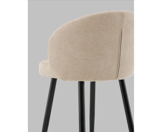 Стул полубарный Ханнингем велюр бежевый, изображение 9 | Интернет магазин мебели и декора LifeDekor