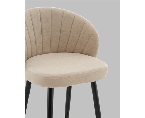 Стул полубарный Ханнингем велюр бежевый, изображение 10 | Интернет магазин мебели и декора LifeDekor