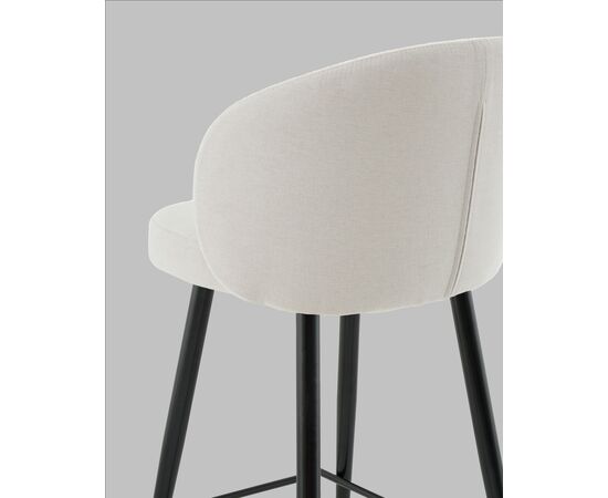 Стул полубарный Ханнингем велюр жемчужный, изображение 8 | Интернет магазин мебели и декора LifeDekor