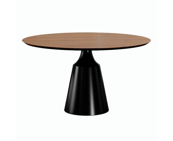 Стол круглый Lucas 120, шпон / опора черная | Интернет магазин мебели и декора LifeDekor