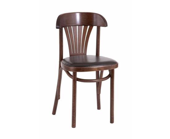 Стул "Астра классик" мягкий (Темный тон, экокожа коричневая), изображение 4 | Интернет магазин мебели и декора LifeDekor