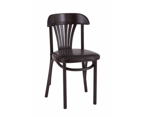 Стул "Астра классик" мягкий (Венге, экокожа черная) | Интернет магазин мебели и декора LifeDekor